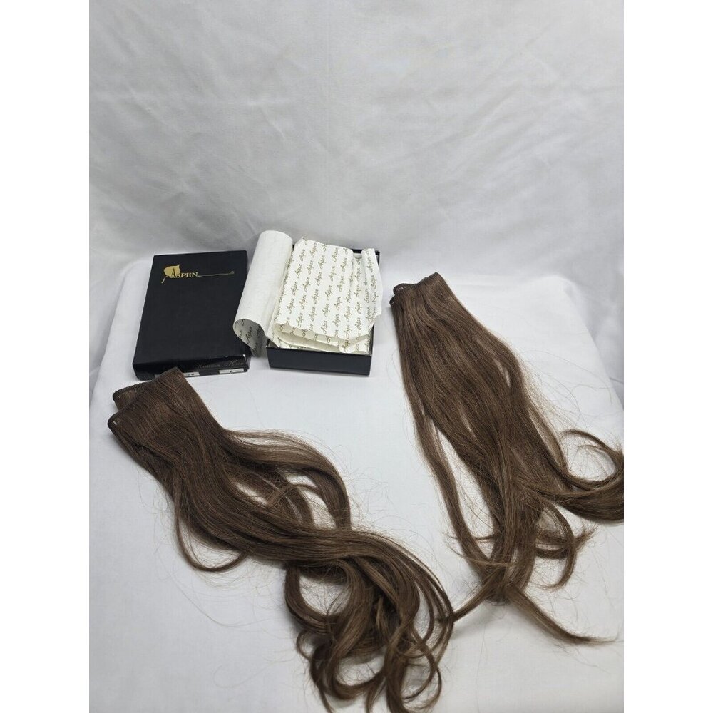 ASPEN 100% Human Hair- HIDDEN CIRCLE II in Color 8 Lot Of 2- 18 Inches Long